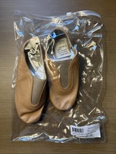 Dance Basix Girls Tan Jazz Shoes Size 1.5