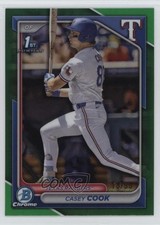 2024 Bowman Draft Chrome Green Refractor 18/99 Casey Cook #BDC-66 0w47