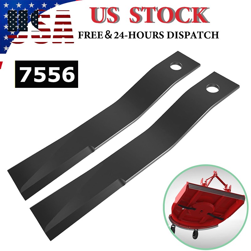 2 Pack 7556BH Blade fits Bush Hog 1315 206 2315 2415 256 2610 2615 2720 276 286