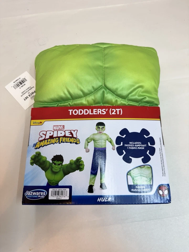 Disfraz de Halloween Disney Junior Spidey y sus increíbles amigos Hulk niño 2T Foto 2 de 4