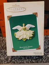 Hallmark Beautiful Angel Miniature Porcelain Tree Topper -616-356