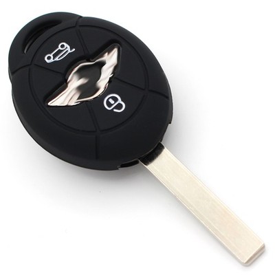 Key cover mic black silicone protective car key cover remote control