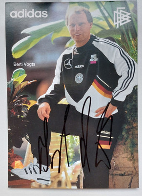 Berti Vogts * signiert * DFB ADIDAS AK Autogrammkarte Deutschland FIFA WM 1994