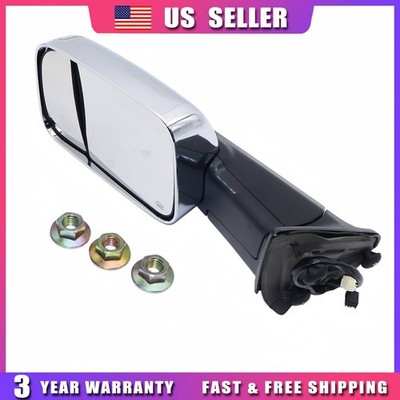Driver LH Side Towing Mirror Manual Flod Power Adjust For Ram 2500 3500 2013-18