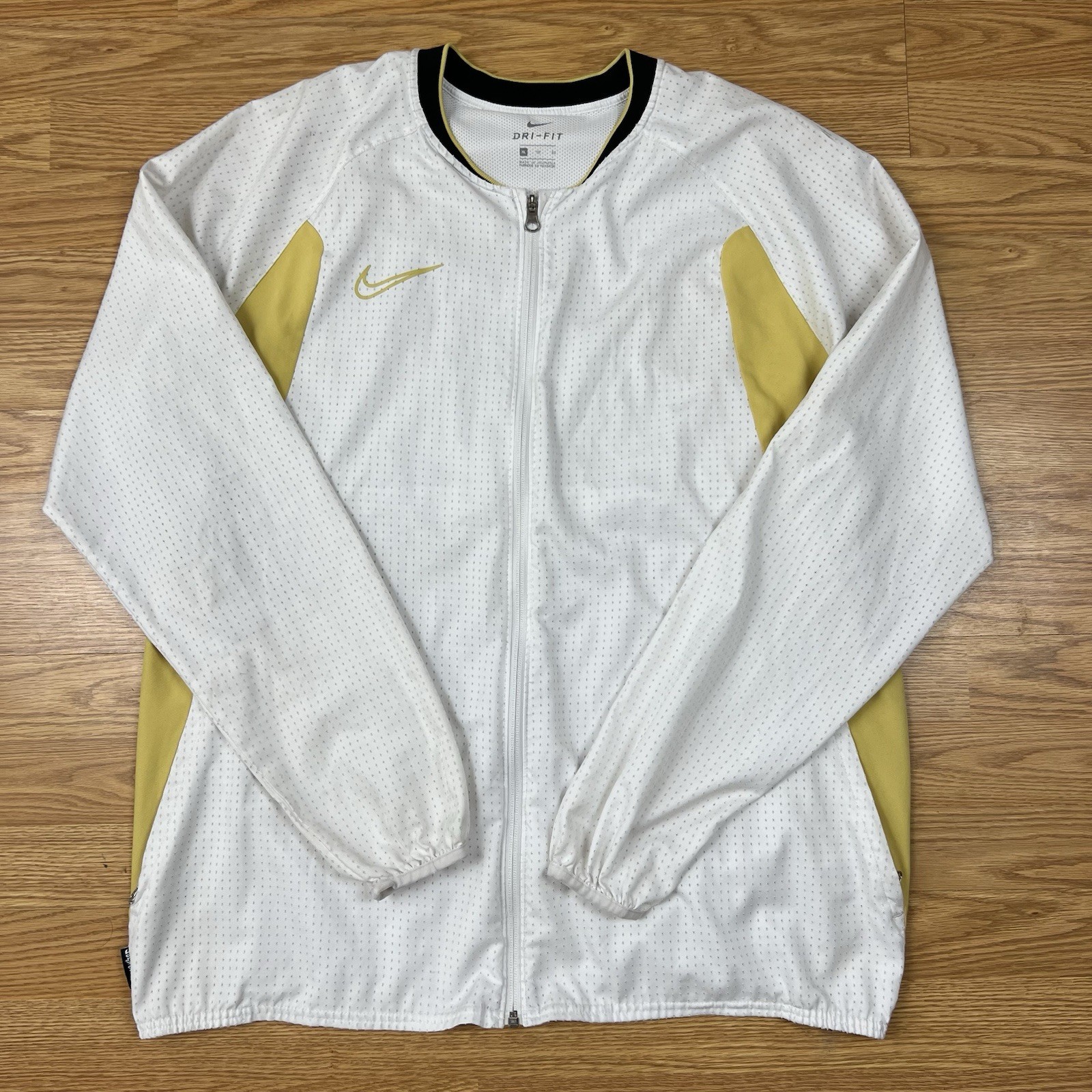 Nike Dri-Fit Academy AWF Men’s Football Soccer Jacket Size XL (CZ0991-100) Gold