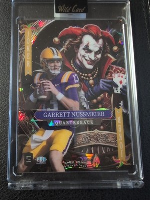   Garrett Nussmeier 2025 Wild Card Nat'l Exclusive Joker 1/1 Refractor 