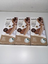 Lot Of 3 - Nad'S Eco Wax Strip Kit 24CT- Women Body, Face  Bikini Waxing Vegan