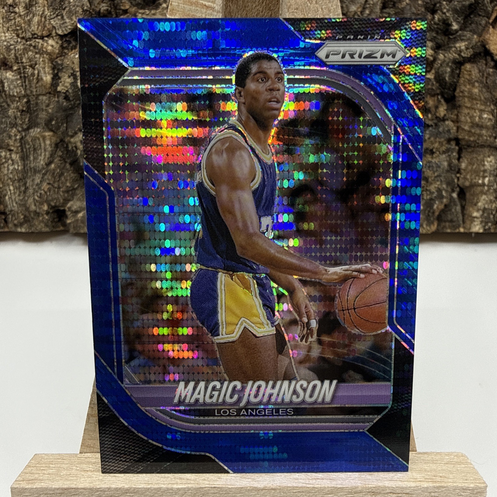 2025-26 Prizm Magic Johnson Blue Pulsar #/99 #140