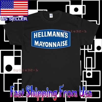 NEW SHIRT HELLMANN'S MAYONNAISE LOGO T-SHIRT AMERICAN FUNNY UNISEX SIZE S-5XL