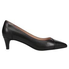 Cole Haan Brenley 45Mm Pointed Toe Kitten Heels Pumps Womens Black Dress Casual