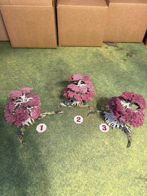 Age Of Sigmar Sylvaneth Awakened Wyldwood (x3) White/Purple Fully Painted #1