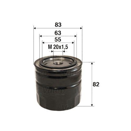 ÖLfilter Valeo 586060 FüR Ford Honda Isuzu Mazda Mitsubishi Opel Rover Subaru-image