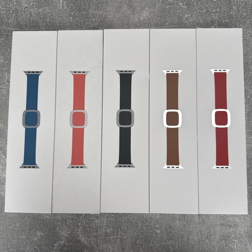 GENUINE APPLE WATCH 38MM 40MM 41MM MODERN BUCKLE LEATHER STRAP BAND OFFICIAL - 第 1/7 張圖片