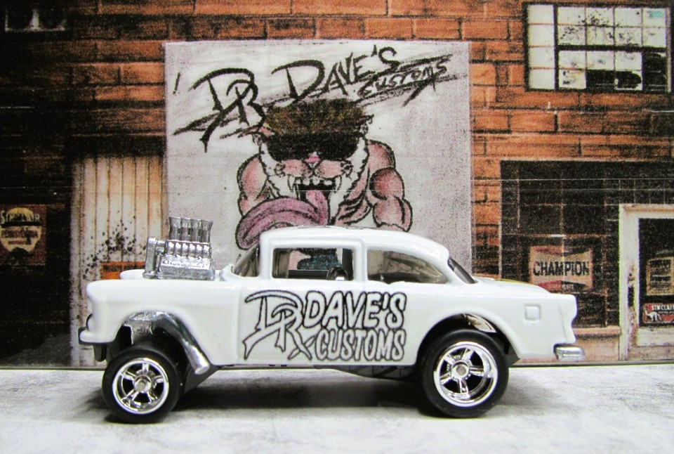 Dr Dave's Customs, Hot Wheels '55 CHEVY GASSER, RAT FINK Ed Roth ...