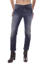 DIESEL Rizzo-Ne 0666W Women's Jeans W23 Jogg Distressed Ripped Blue RRP250 *