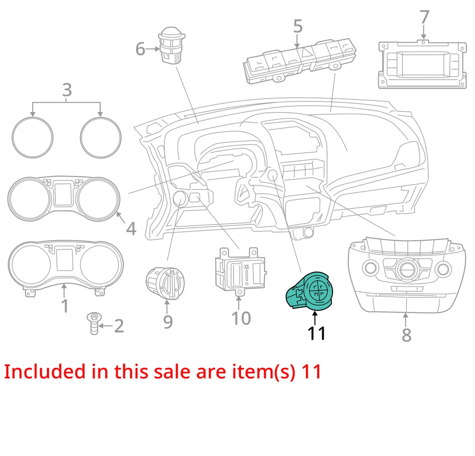 Ignition Switch Fits 11-20 JOURNEY 3051166 - Image 3 of 4