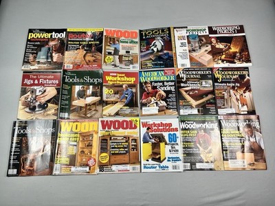 Woodworking Magazine Lot Of 18 Powertool Wood Workshop Woodworkers Journal