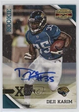 2010 Panini Gridiron Gear Gold X's Signatures /99 Deji Karim #178 Rookie Auto RC