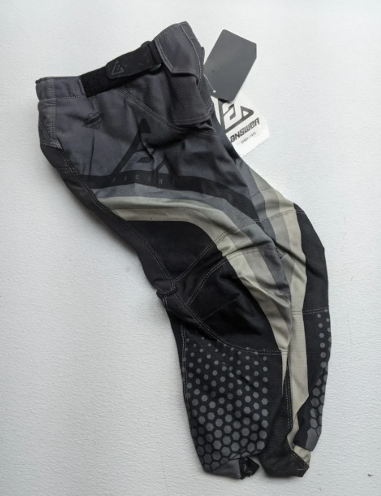 2021 Answer Youth A21 Synch Swish Motocross Pants Black/Grey Size Y22 445616