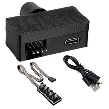 4 Pin 12V PWM Fan Controller with Type C Interface and 4Pin 5 Way PC Fan Style1