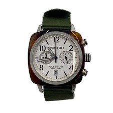 BRISTON Quartz Analog Watch White Khaki Men's Used