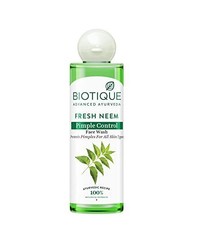 Biotique Fresh Neem Face Wash 200ml Ayurvedic Pimple Control Botanical Cleanser