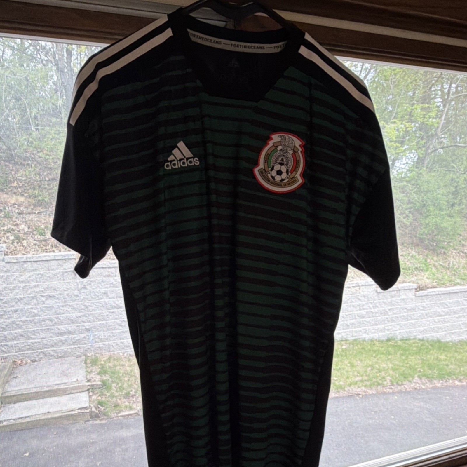 adidas Mexico National Team Parley Soccer Jersey Green Black Size S