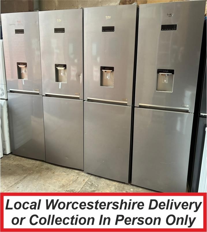 Beko CNG4601DVPS Stainless Steel Fridge Freezer Water & HarvestFresh PFF G(Read)