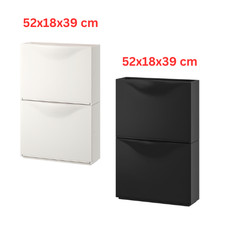 New TRONES Shoe cabinet/storage Shoe Rack Compact Storage Unit  52x18x39 cm UK