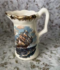 Vintage McCoy Pottery Ceramic Beer Stein Clipper Ship creamer pitcher