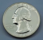 1960 Proof Washington Silver Quarter 25c Uncirculated