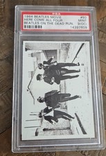 1964 Beatles Movie card #50 Here Come All Four Beatles on the Dead Run PSA 9