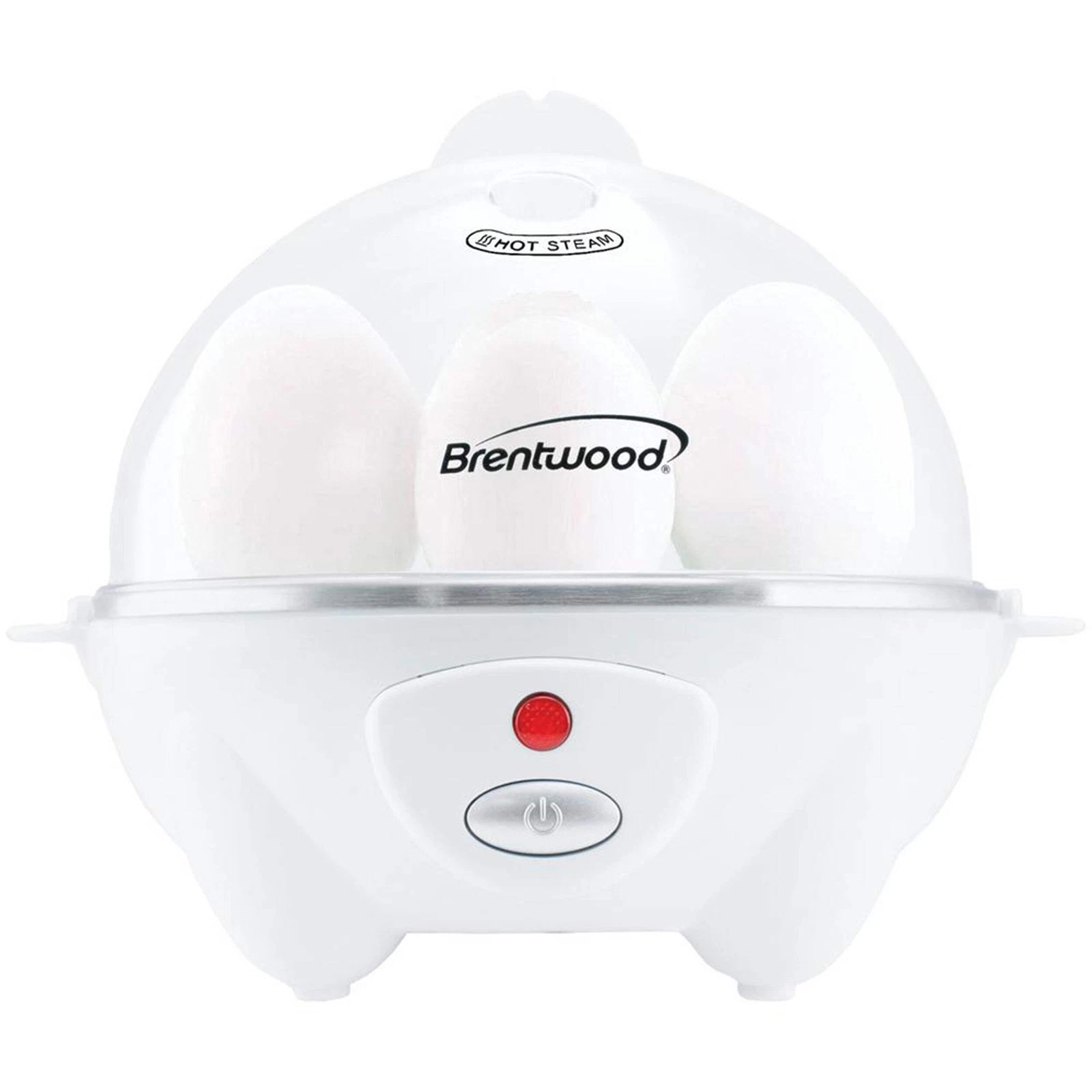Brentwood Electric 7 Egg Cooker w Auto Shut Off in White