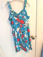 ladies Aloha wear skirted dress great condition zippered back made in USA XL