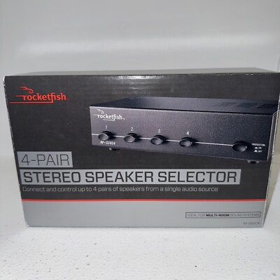 Rocketfish 4-Pair Stereo Speaker Selector RF-SSVC4