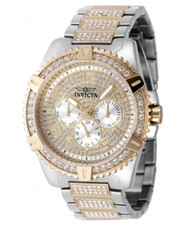 Invicta Celestial Luxe Men's 45mm Pave Crystal Multi-Function Quartz Watch 48562