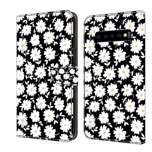For Samsung Galaxy S6 S7 Edge S8 S9 S10 Printed Pattern Leather Flip Wallet Case - Picture 20 of 29