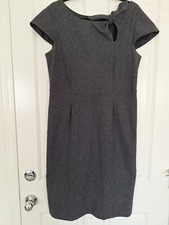 Oscar De La Renta blend gray short sleeve midi dress size 12