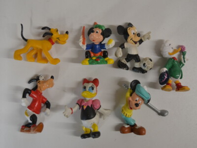 Bullyland Disney Bully Gummi Figur Goofy Micky Pluto Daisy Gustav Gans - Set 13 