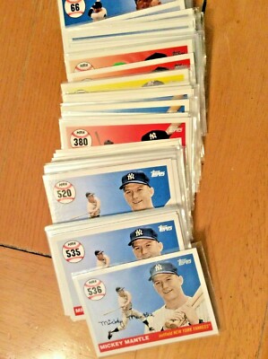 Mickey Mantle home run history 2006 2007 Topps updates card pick lot #251-#401