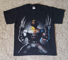 Marvel WOLVERINE Graphic Tee Mad Engine Men's Size Medium T-Shirt Black VINTAGE