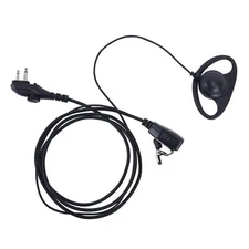 D-Shape Ear Hook Earpiece Headset - Compatible with HYT Hytera BD502 BD505 PD...