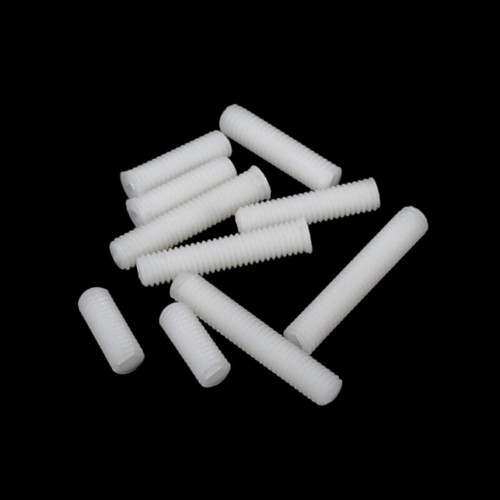 White Nylon Grub Screws Slotted Set Screw Metric M3 M4 M5 M6 M8 M10 M12 - Picture 6 of 73