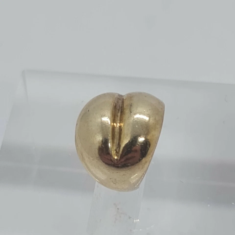 Dije de cuentas de corazón enchapado en oro grande de plata de ley 925 Lovelinks GC usado Foto 2 de 4