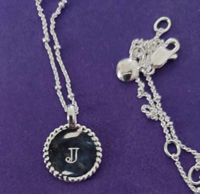 NEW MONICA VINADER FINE BEADED CHAIN NECKLACE SILVER WITH PENDANT