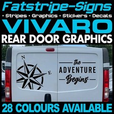 to fit VAUXHALL VIVARO ADVENTURE MOUNTAINS COMPASS CAMPER VAN STICKERS GRAPHICS