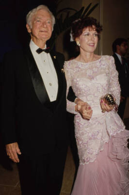 Actor Buddy Ebsen His Wife Dorothy Knott Attend The 8Th Annual Cin- Old Photo