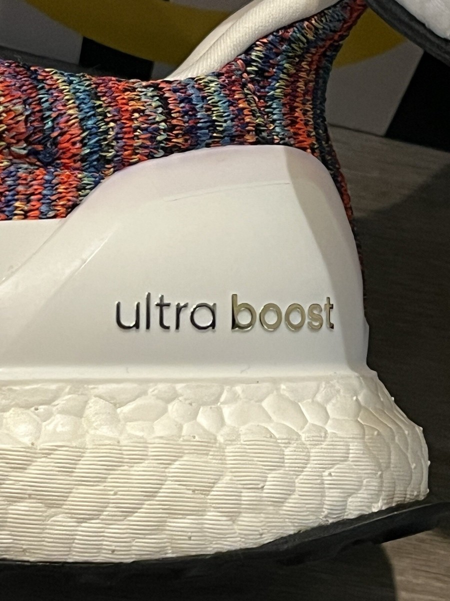 Adidas mi UltraBOOST White Rainbow size 11.5 Medium Men display picture 2