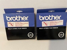 2 Vintage Brother Multi Strike Film Typewriter Ribbon 7021 Black
