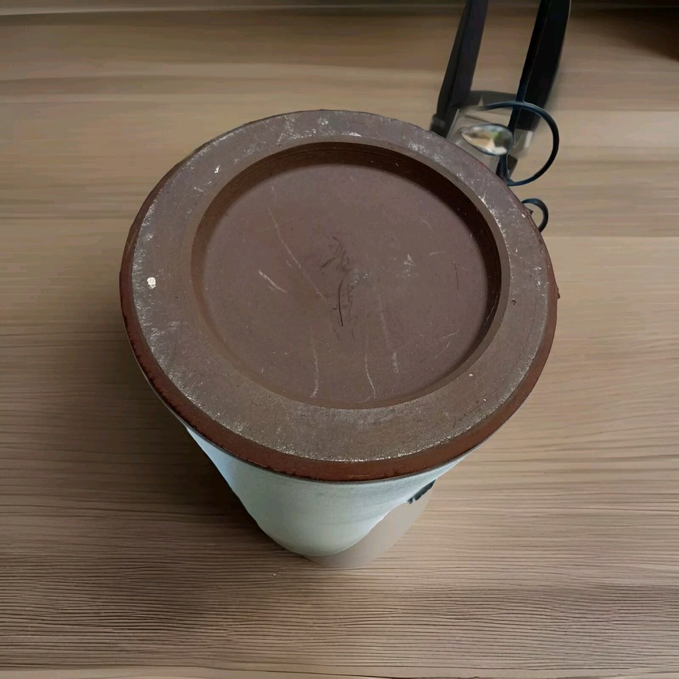 Vintage Japanese Pottery Cylinder Ikebana Vase Signed eBay